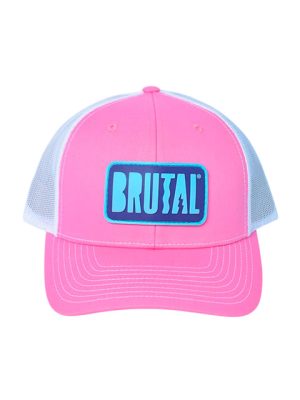 GORRA ROSADA LOGO AZUL Y MORADO